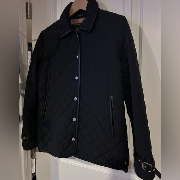 Coach Black Nylon Quilted Signature Snap, Leather Trim Jacket
Women’s Sz Sm - Picture 4 of 10